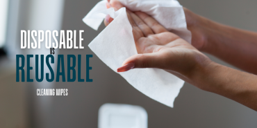 Examining disposable and reusable cleaning wipes