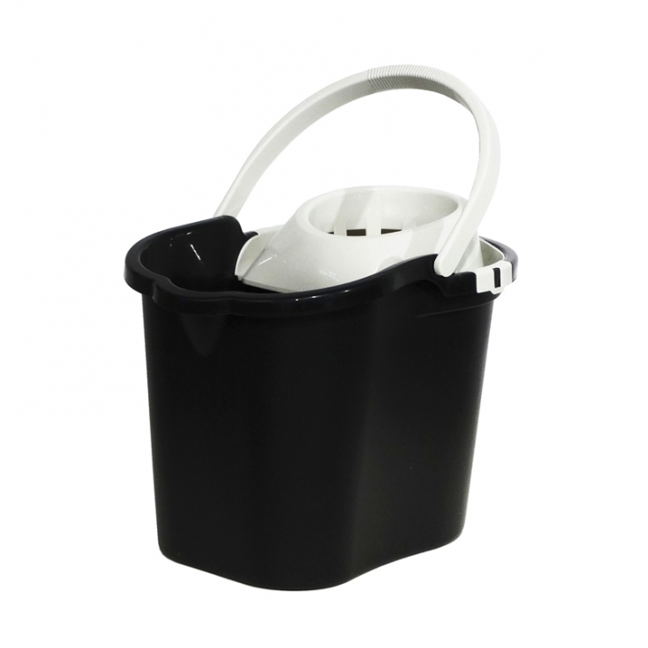 Oval bucket 16lt Black Labico
