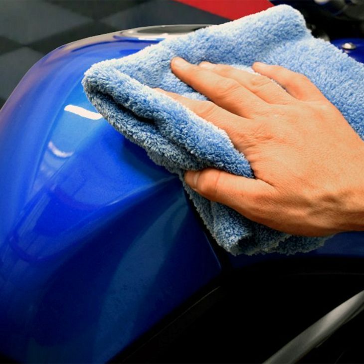 Microfiber wipes for car waxing  POLISH